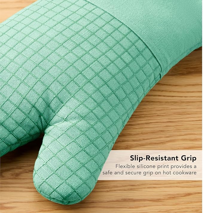 KITCHENAID Gourmet Series Gridlines Oven Mitts 2-Pack Set, Heat Resistant up to - Image 4