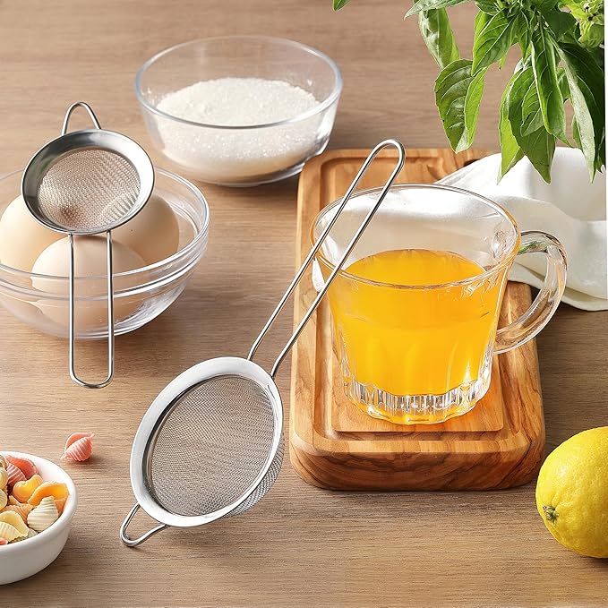 2 Pack Fine Mesh Strainers, Mini Stainless Steel Strainer - Image 9
