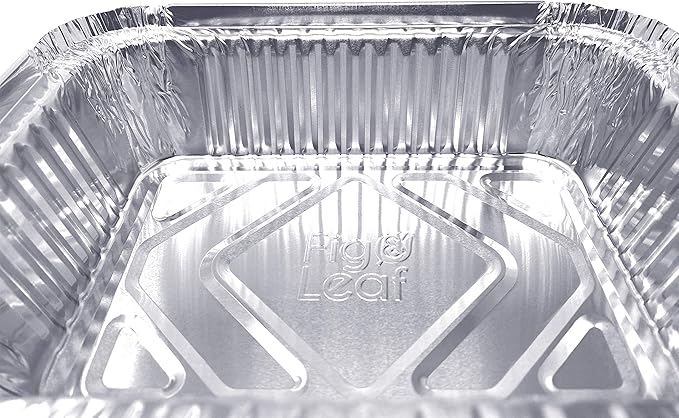 (120 Pack) Premium 1.5-LB Takeout Pans with Lids l Medium 7" x 5" x 2" l Heavy Duty Disposable Aluminum Foil for Catering Party Meal Prep Freezer Drip Pans BBQ Potluck Holidays