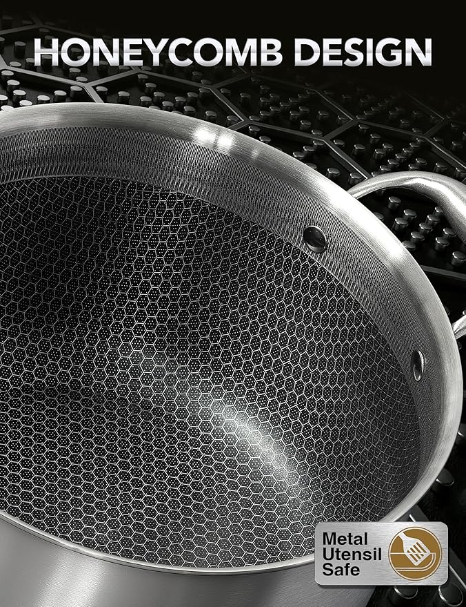MICHELANGELO Tri-ply Stainless Steel Stock Pot, Heavy Duty Stockpot - Image 4