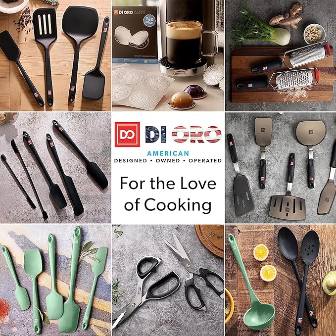 DI ORO Designer Series Wide Slotted Turner Spatula - Image 9