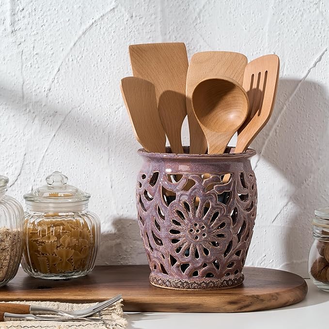 Farmhouse Kitchen Utensil Holder - Image 2