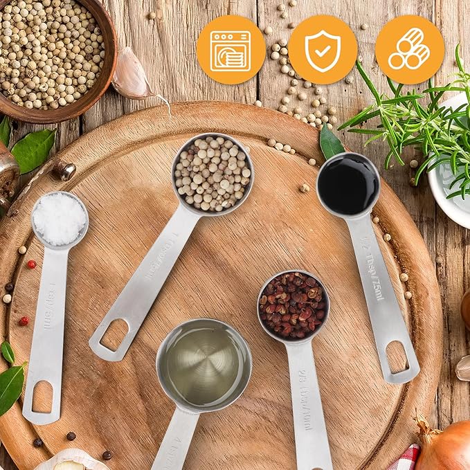2 PCS 2 Teaspoon Stainless Steel Single Measuring Spoon - Image 6
