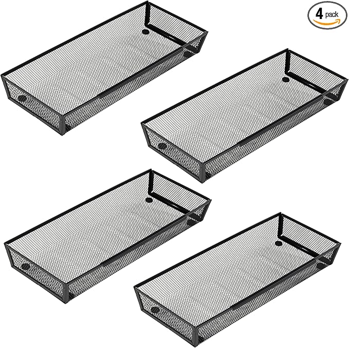 Mesh Tray Silverware Drawer Organizer Utensil Cutlery Tray Office Supplies by ihomecooker