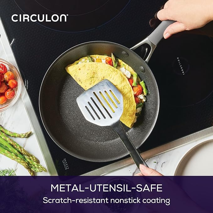 Circulon A1 Series with ScratchDefense Nonstick Induction 8.5-Inch and 10-Inch - Image 6