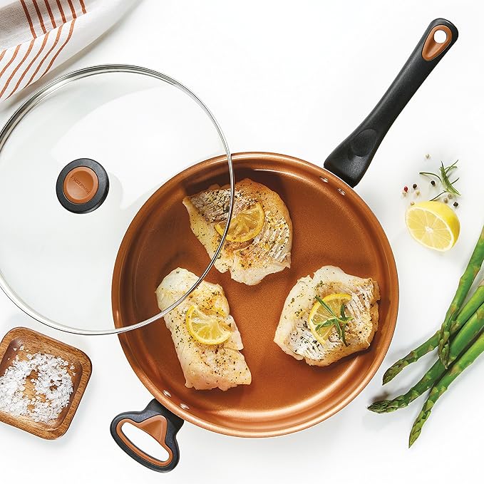 Farberware Glide Ceramic Nonstick Saute Pan / Frying Pan / Fry Pan - Image 14