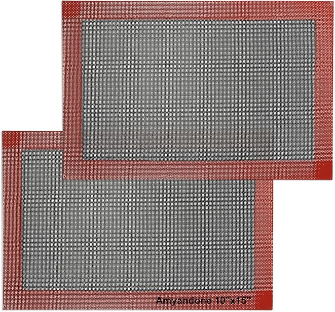Perforated Silicone Baking Mat for Jelly Roll Pan, Non-Stick Eclair Baking Mat by AmyandoneKitchen