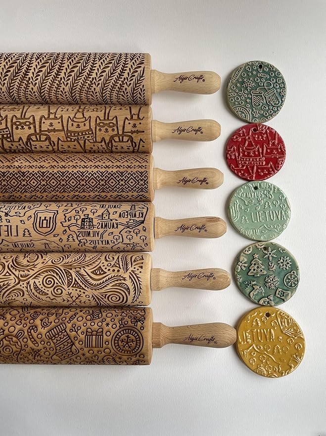 SUNFLOWER FIELD Embossed Rolling Pin - Image 8