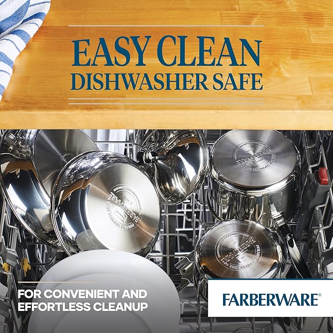 Farberware Classic Stainless Steel 3-Quart Covered Straining Saucepan - Image 3