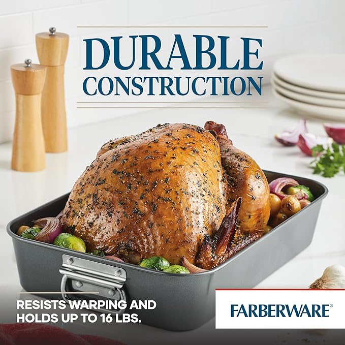 Farberware Bakeware Nonstick Steel Roaster - Image 5