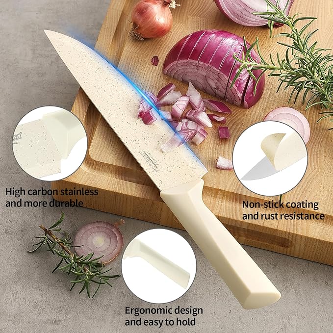 Stainless Steel Knife Set, Knife Block Sets - Image 6