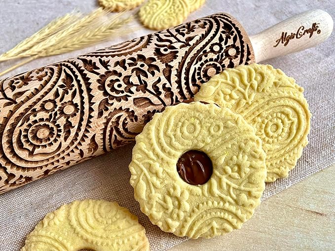 PAISLEY Embossing Rolling Pin - Image 3